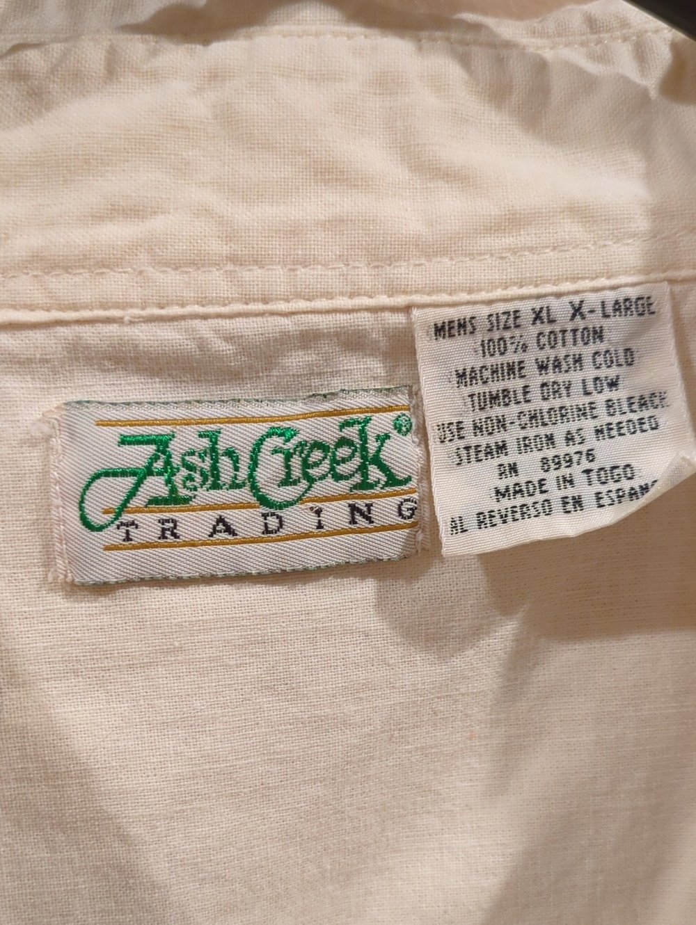 Vintage Ash Creek Trading 100% Cotton Shirt